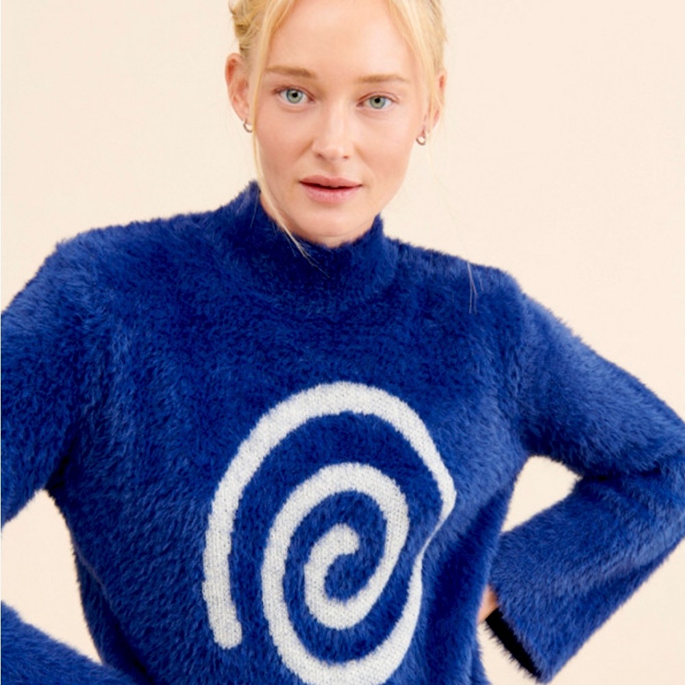 LISA SAYS GAH Ebba Mock Neck Sweater SMALL MEDIUM LARGE